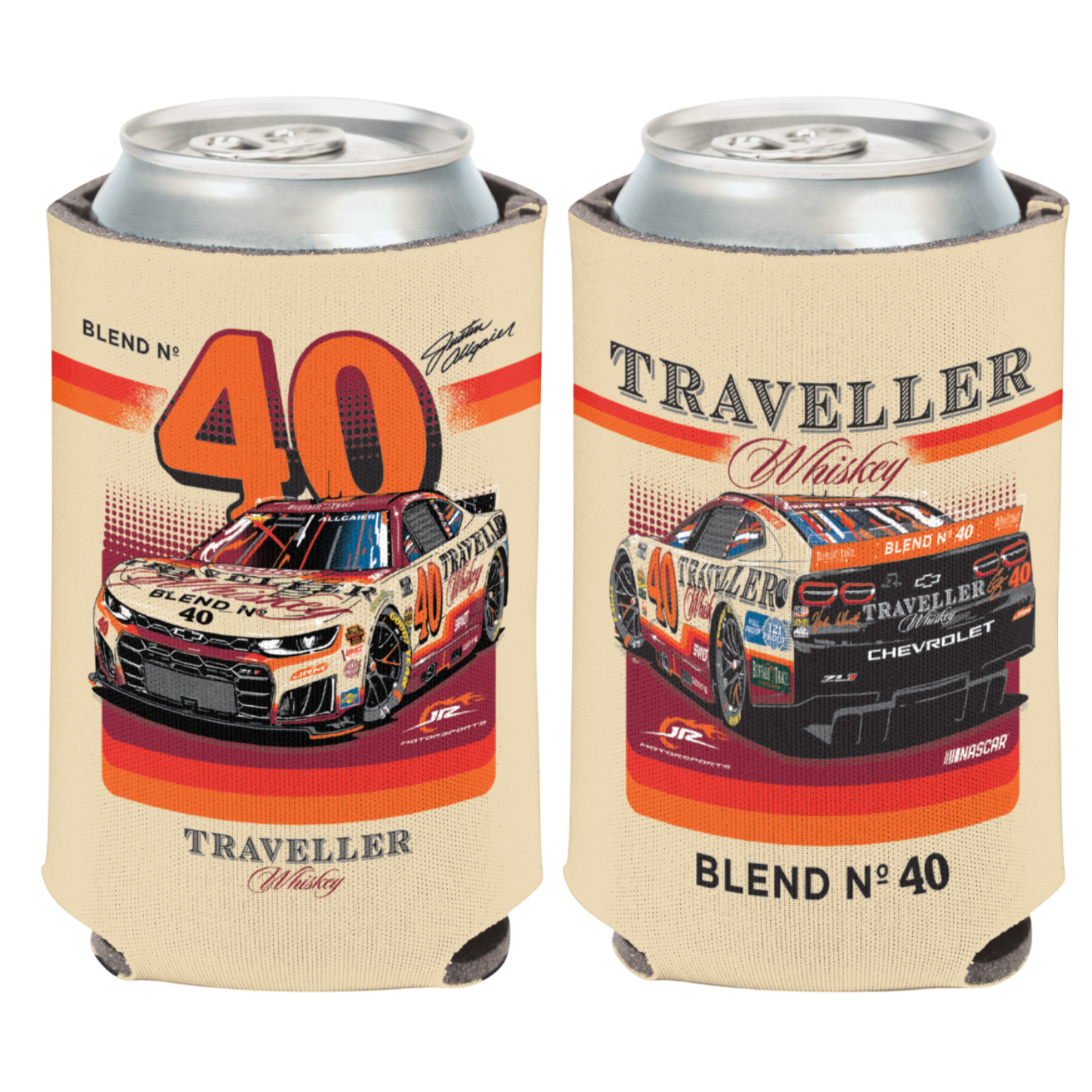 Justin Allgaier #40 2026 Traveller Whiskey Can Cooler – Chris