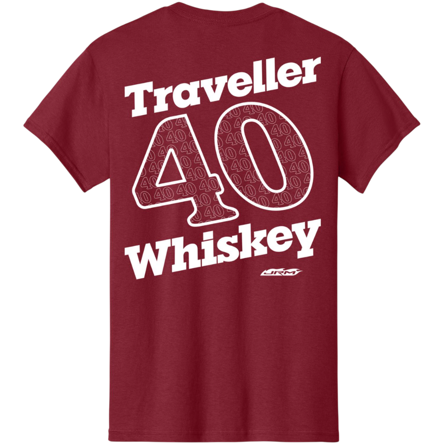 Justin Allgaier #40 Traveller Whiskey Cardinal T-shirt