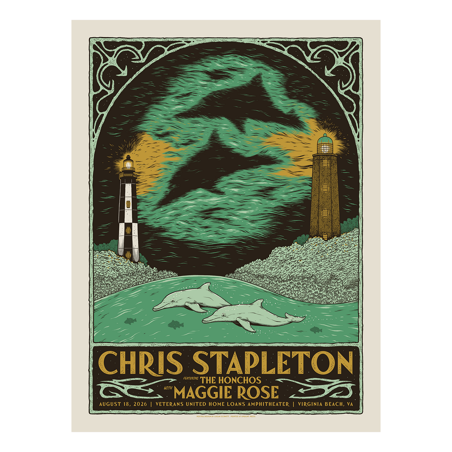 Chris Stapleton Show Poster - Virginia Beach, VA - 08/18/2026
