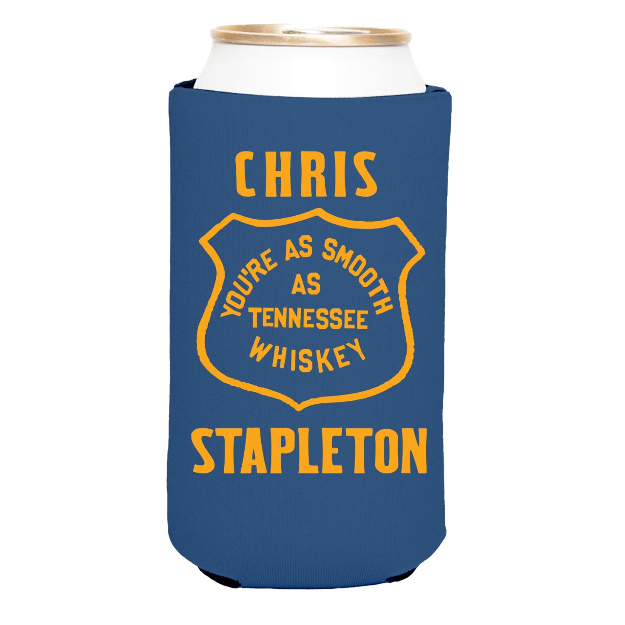 Tennessee Whiskey Badge Tall Boy Can Cooler