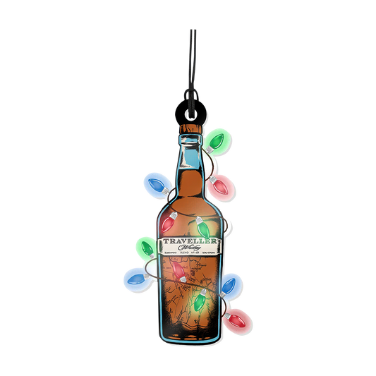 Traveller Whiskey Bottle Ornament
