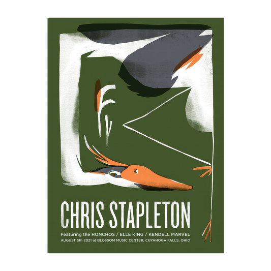Chris Stapleton Show Poster   Cuyahoga Falls, OH   08/05/21