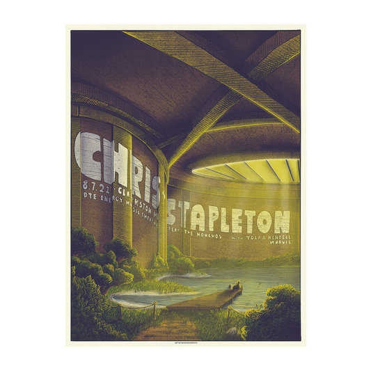 Chris Stapleton Show Poster   Clarkston, MI Night 2   08/07/21