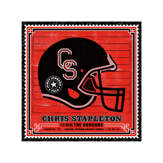 Chris Stapleton Show Poster- Lubbock, TX- 10/28/21