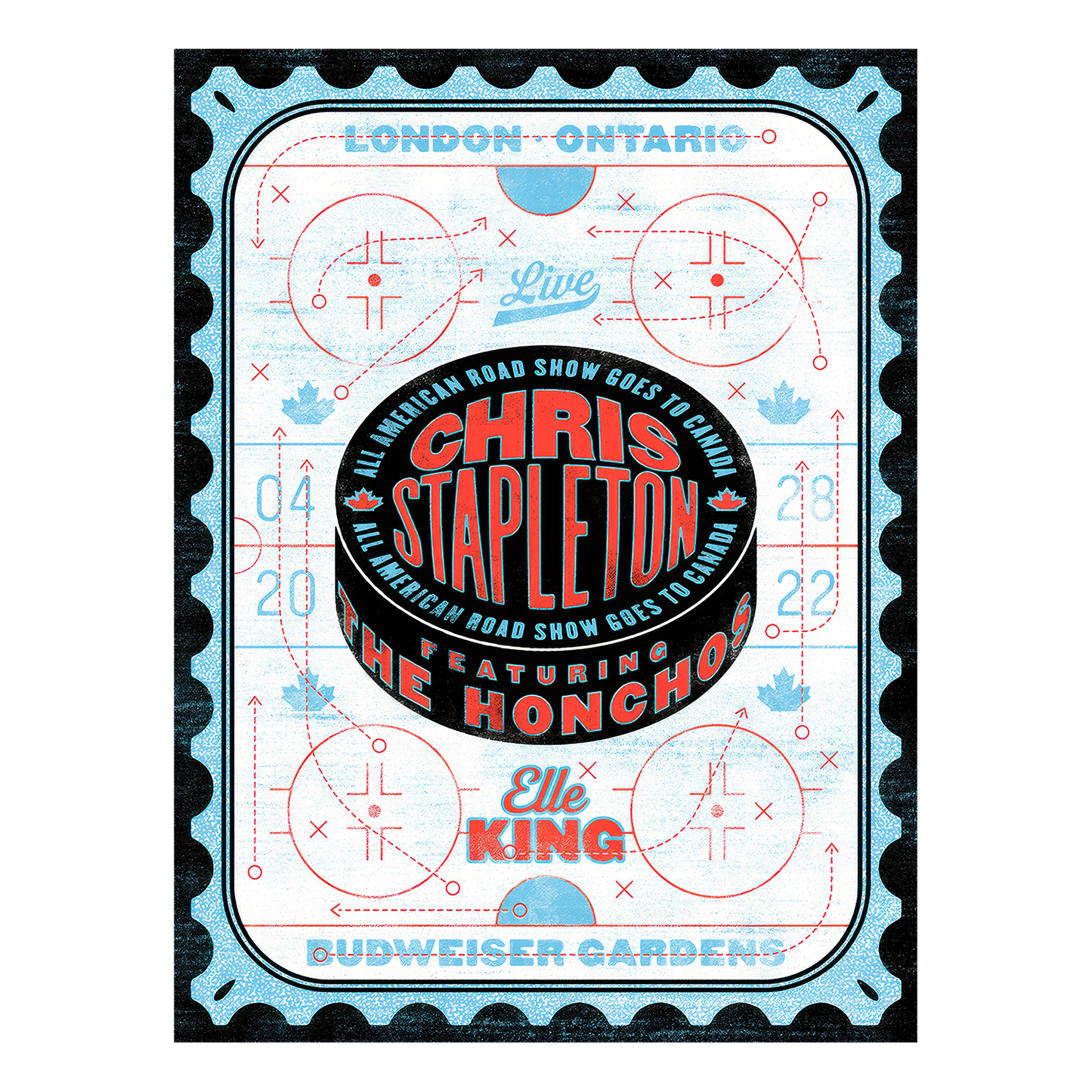 Chris Stapleton Show Poster London, ON 04/28/22