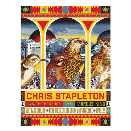 Chris Stapleton Show Poster  Salt Lake City, UT  08/15/2025