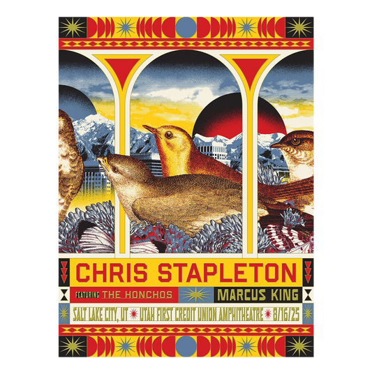 Chris Stapleton Show Poster  Salt Lake City, UT  08/16/2025