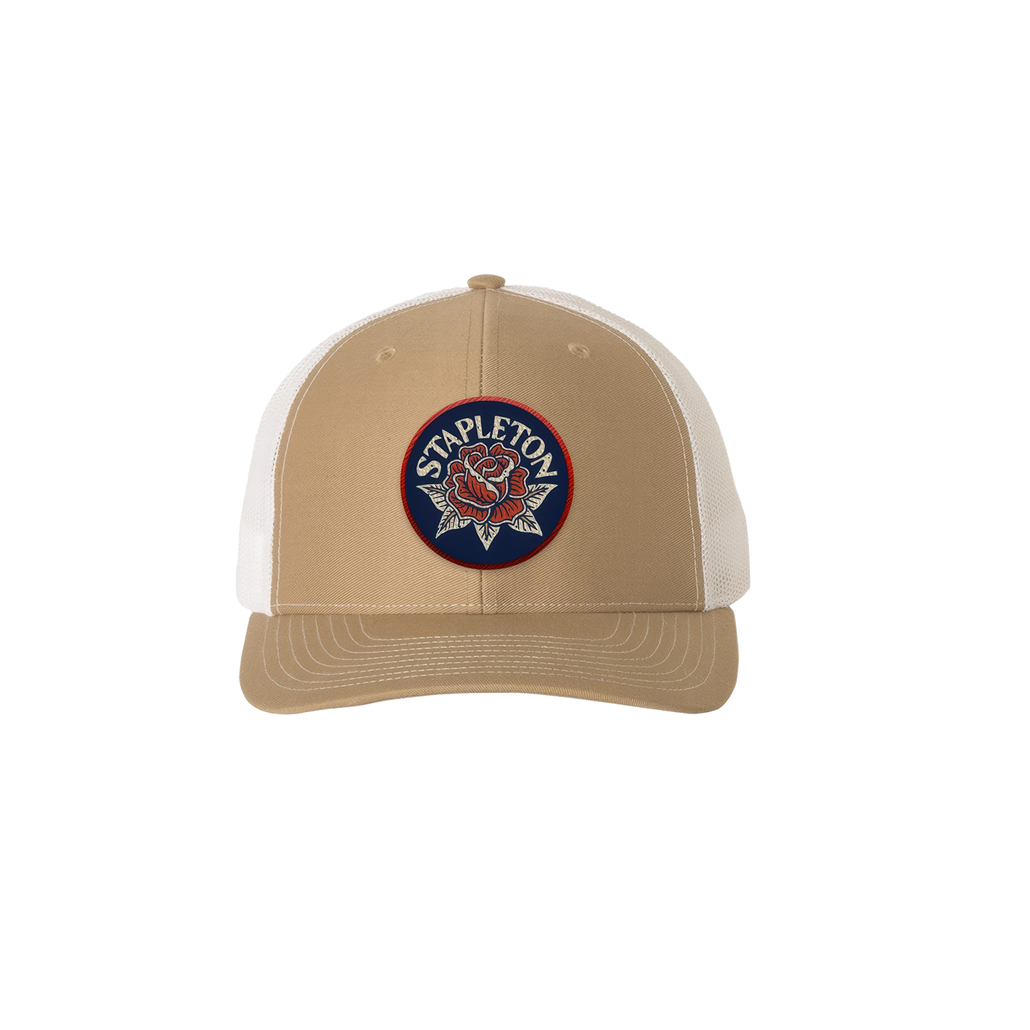 Trucker Hat with Rose Patch
