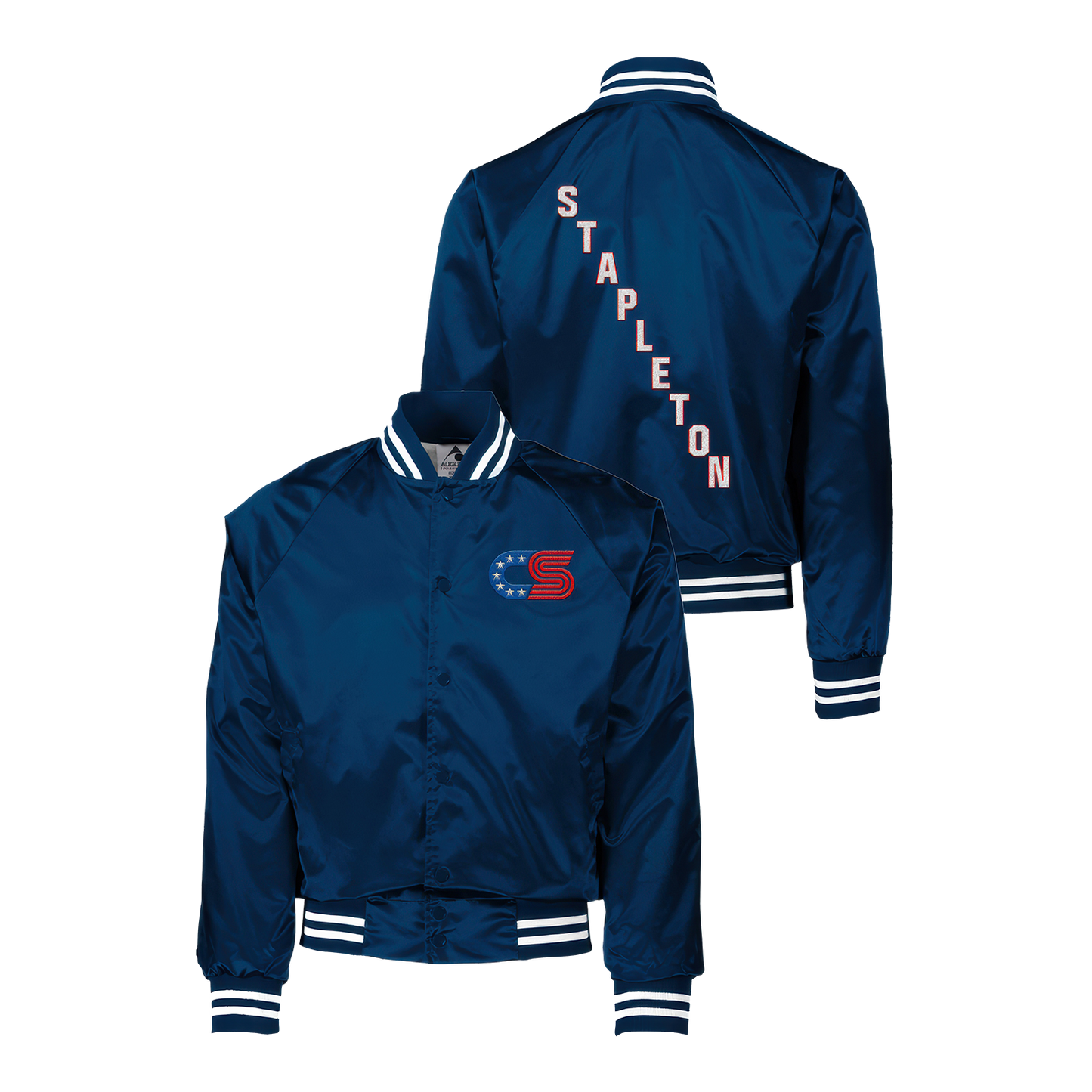 Chris Stapleton Satin Baseball Jacket