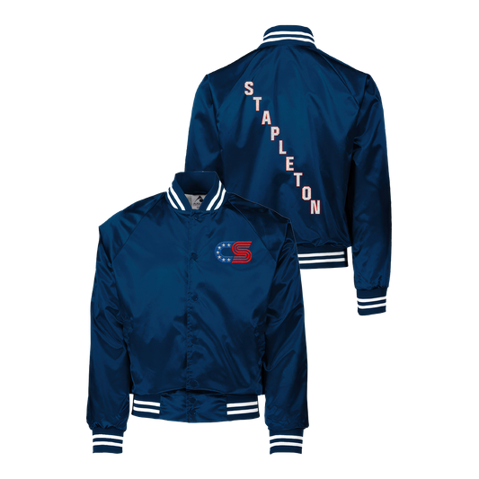Chris Stapleton Satin Baseball Jacket
