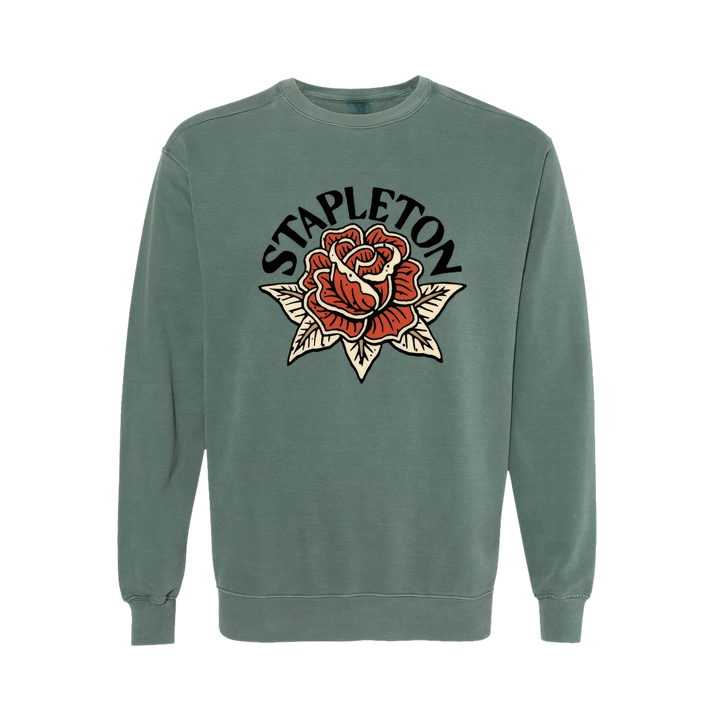 Stapleton Rose Unisex Garment Dyed Crewneck Sweatshirt