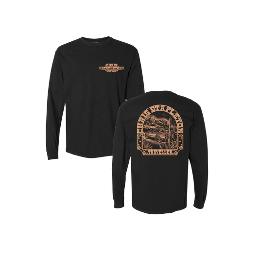 Stapleton Jeep Traveller Heavyweight Long Sleeve Garment Dyed Tee