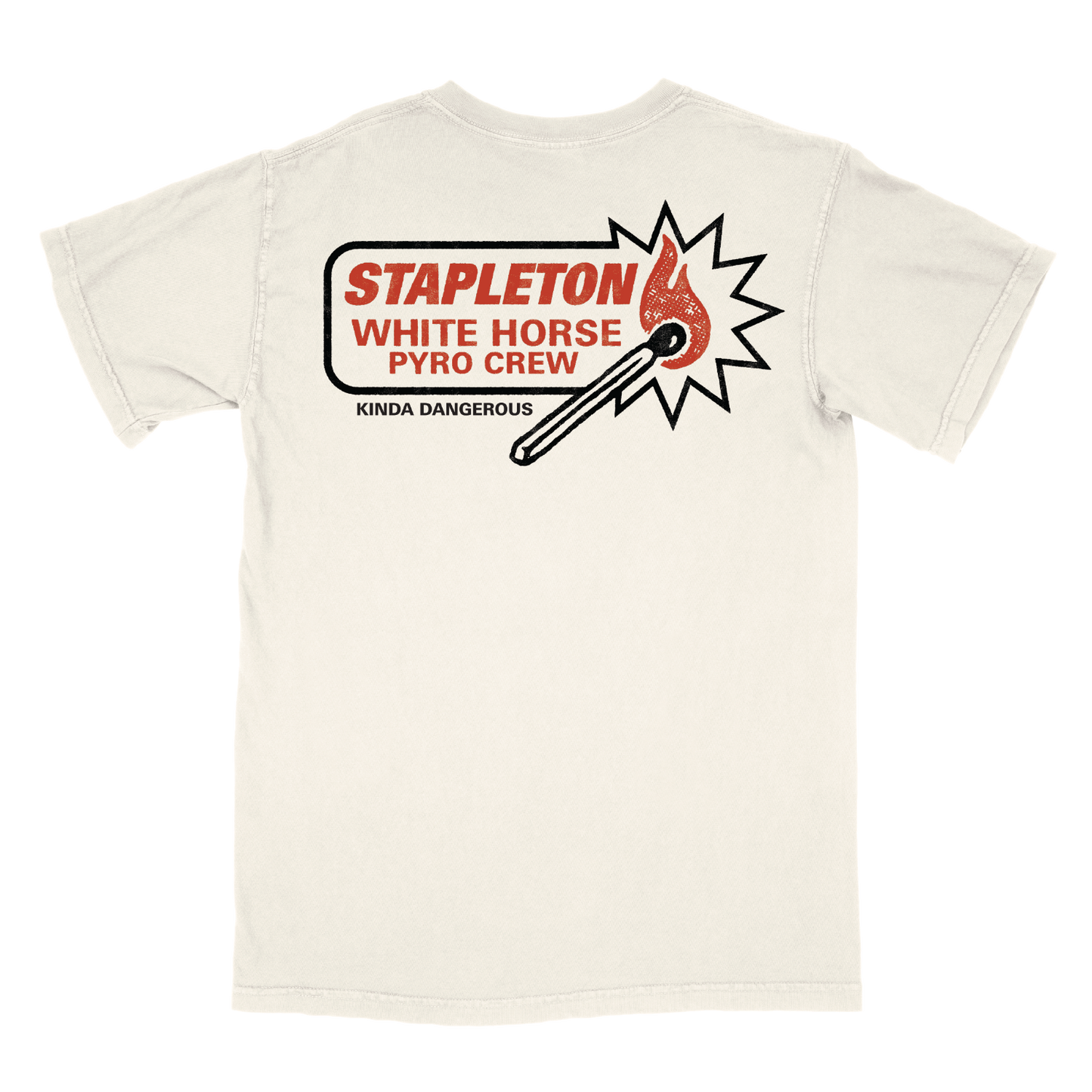 White Horse Pyro Crew Ivory Tee