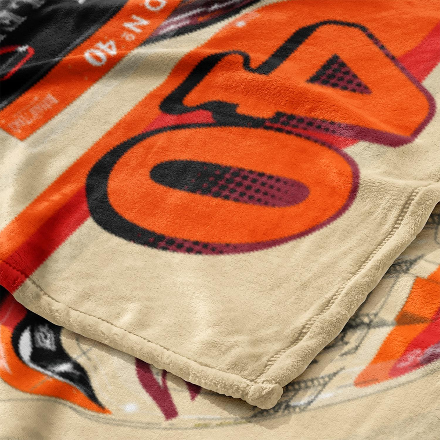 Justin Allgaier #40 Traveller Whiskey Silk Touch Throw - 50 Justin Allgaier #40 Traveller Whiskey Silk Touch Throw - 50
