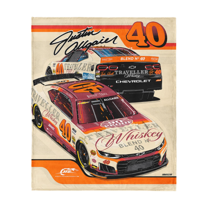 Justin Allgaier #40 Traveller Whiskey Silk Touch Throw - 50" x 60"