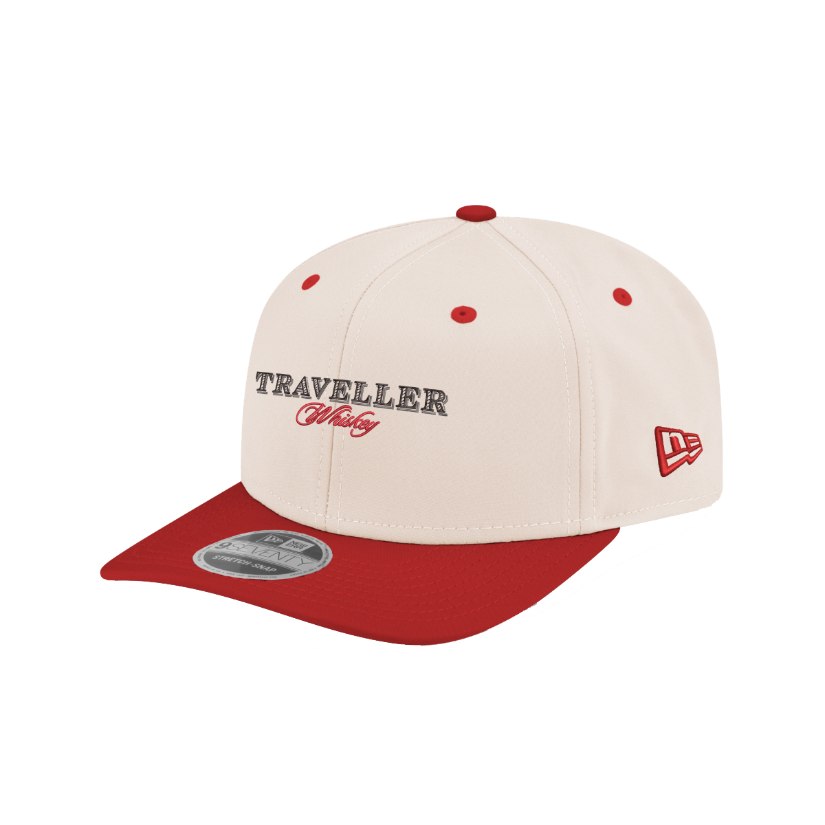 Justin Allgaier #40 Traveller Whiskey Cream New Era 9SEVENTY SS Cap