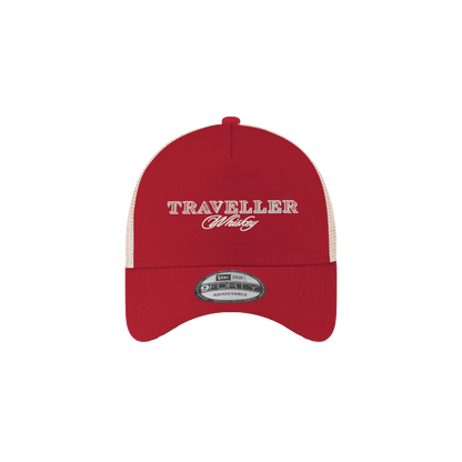 Justin Allgaier #40 Traveller Whiskey Crimson New Era 9FORTY AF Trucker Cap