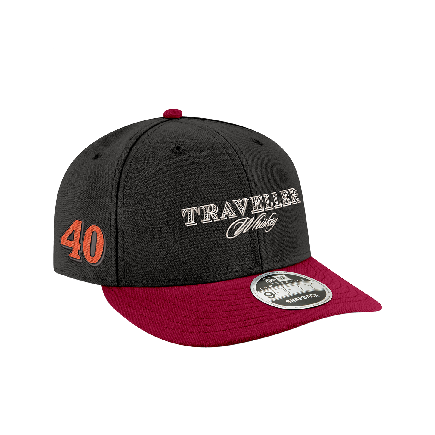 Justin Allgaier #40 Traveller Whiskey Black New Era Low Profile 9FIFTY Cap