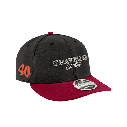 Justin Allgaier #40 Traveller Whiskey Black New Era Low Profile 9FIFTY Cap