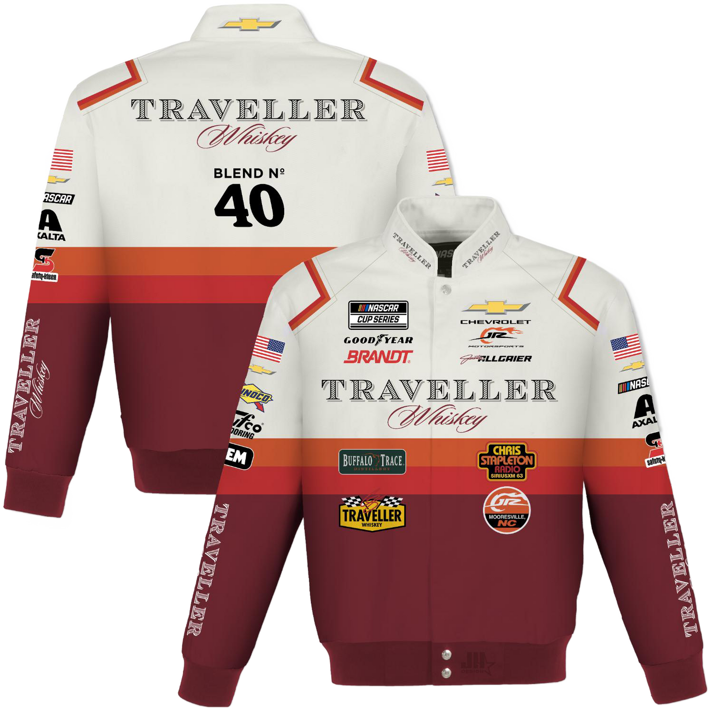 Justin Allgaier #40 Traveller Whiskey Uniform Twill Jacket