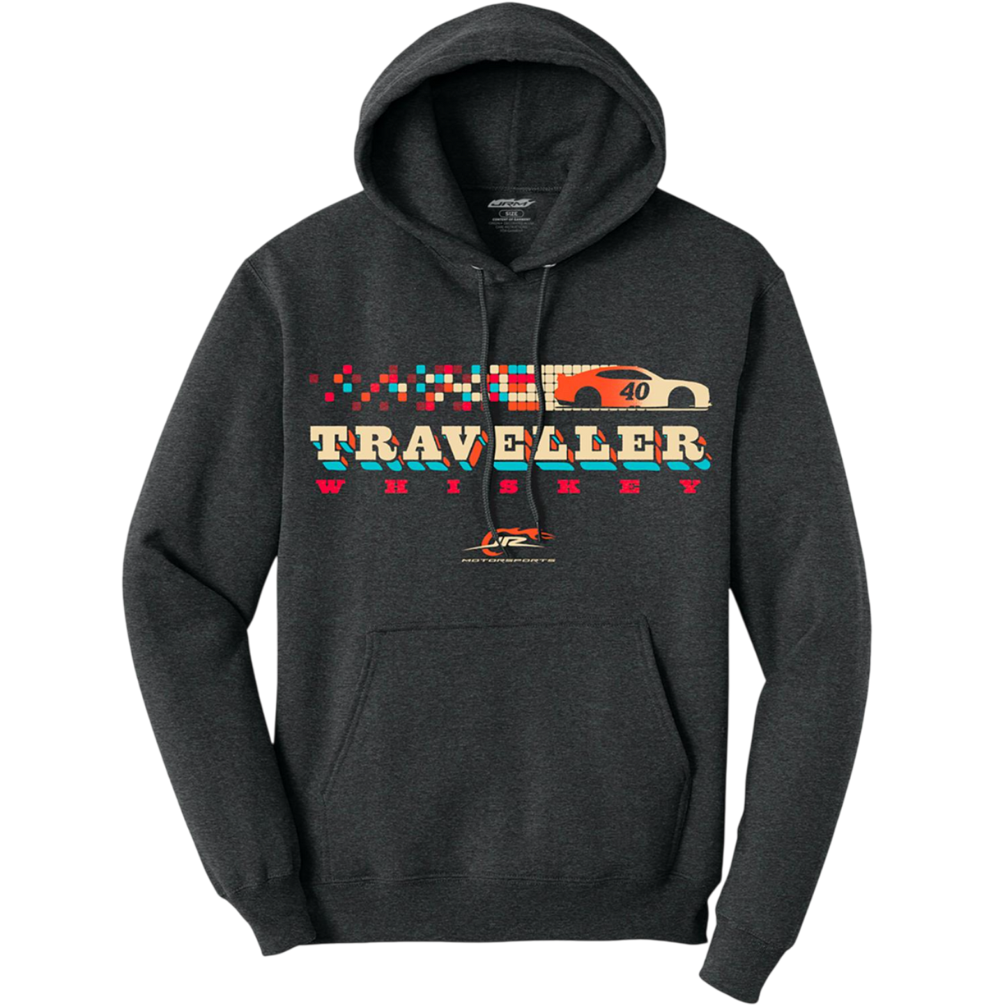 Justin Allgaier #40 Traveller Whiskey Black Heather Hoodie