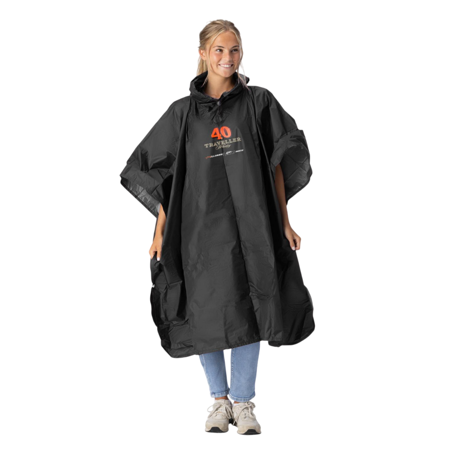 Justin Allgaier #40 Traveller Whiskey Poncho w/Mesh Bag