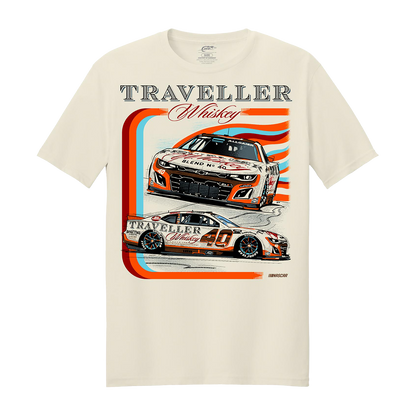 Justin Allgaier #40 Traveller Whiskey Natural T-shirt