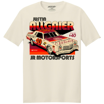 Justin Allgaier #40 Traveller Whiskey Natural T-shirt