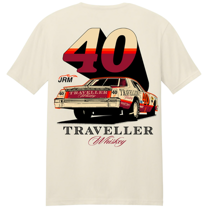 Justin Allgaier #40 Traveller Whiskey Natural T-shirt