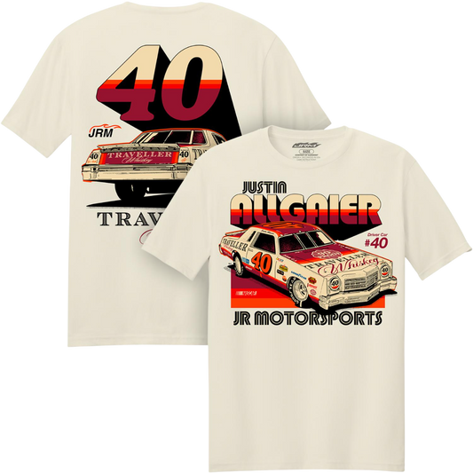 Justin Allgaier #40 Traveller Whiskey Natural T-shirt