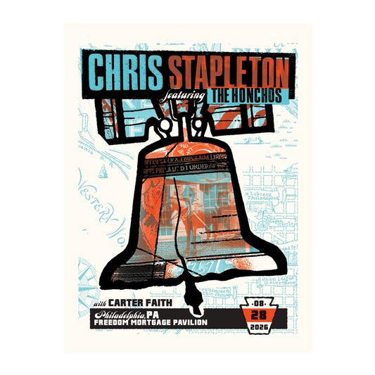 Chris Stapleton Show Poster - Philadelphia, PA - 08/28/2026