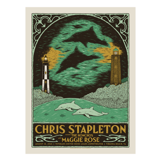 Chris Stapleton Show Poster - Virginia Beach, VA - 08/18/2026