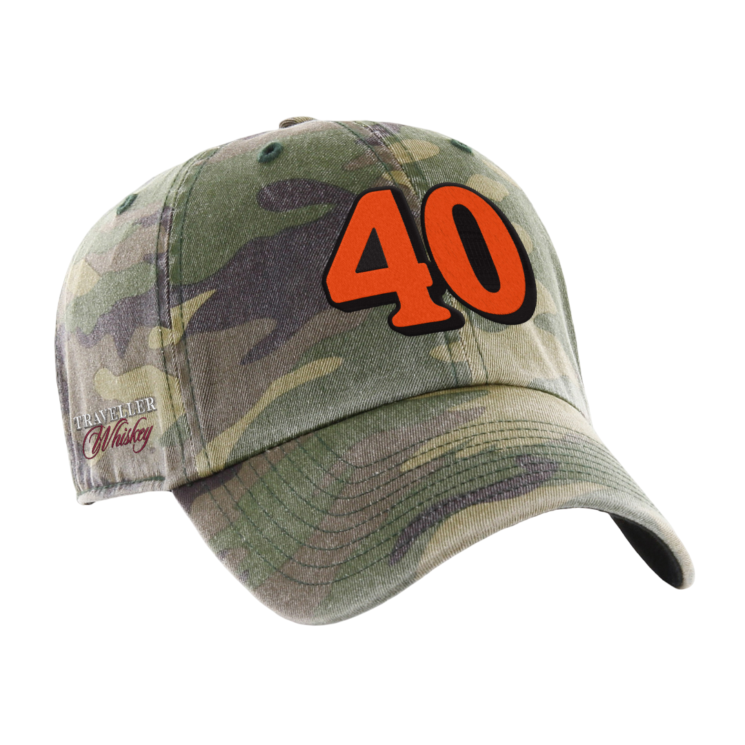 Justin Allgaier #40 Traveller Whiskey Camo '47 Brand Clean Up Hat