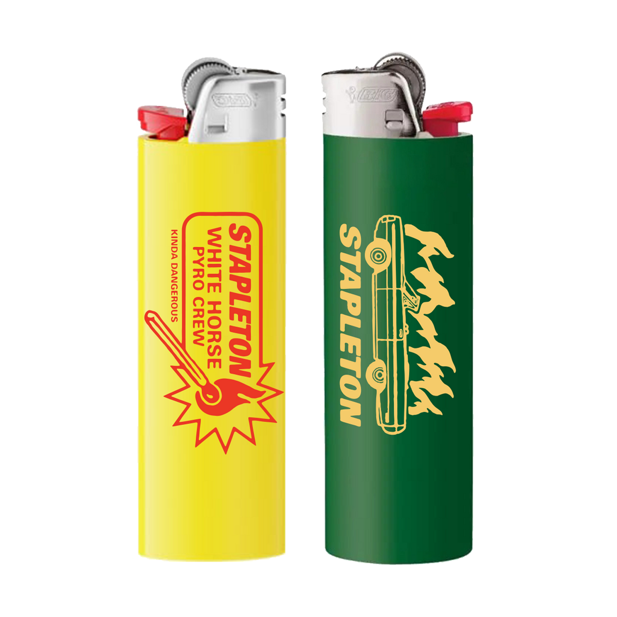 White Raffles Lighter White Horse Pyro Crew Lighters - 2 Pack – Chris Stapleton