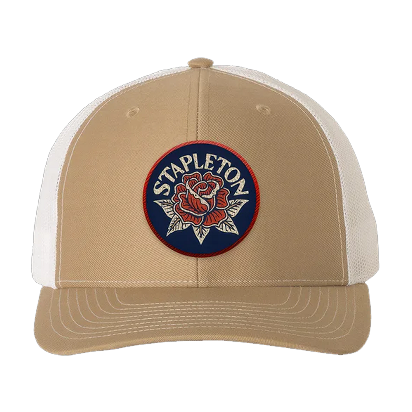 Trucker Hat with Rose Patch