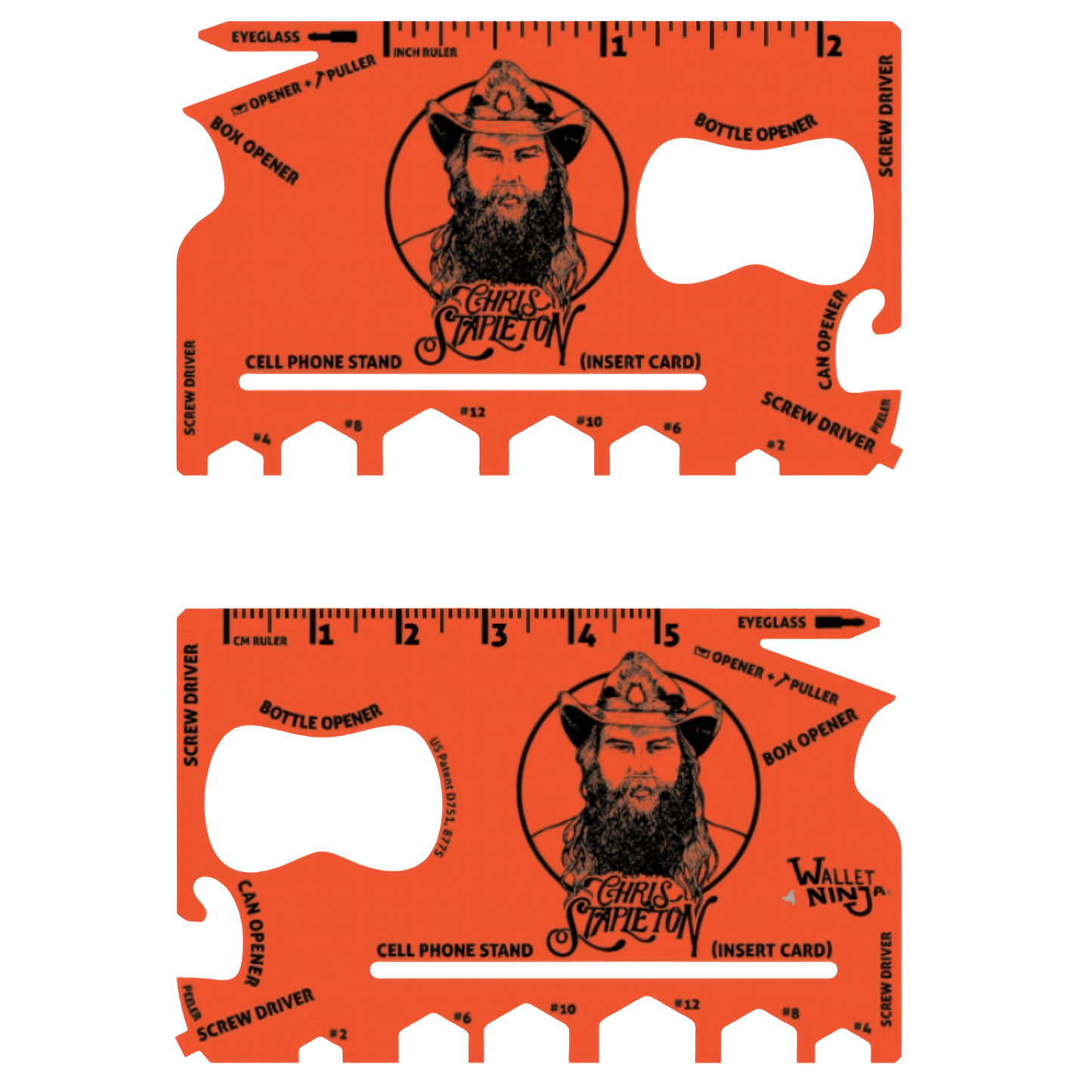 Chris Stapleton Hunter Orange Wallet Ninja