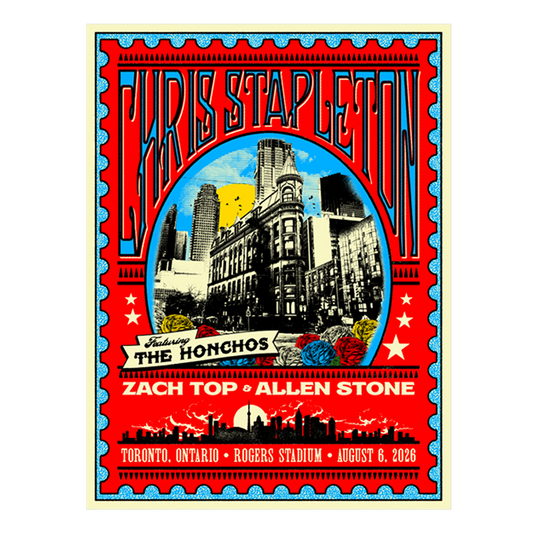 Chris Stapleton Show Poster - Toronto, ON - 08/06/2026