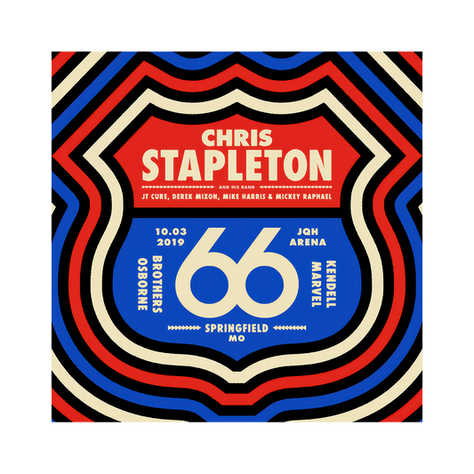 Chris Stapleton Show Poster   Springfield, MO 10/3/19