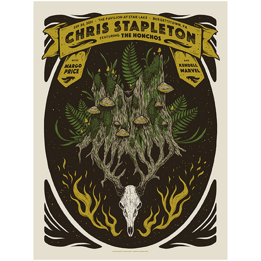 Chris Stapleton Show Poster   Burgettstown, PA   09/24/21