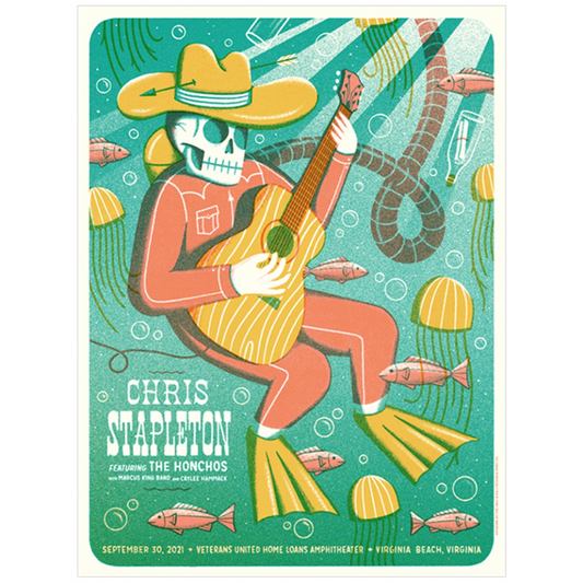 Chris Stapleton Show Poster -- Virginia Beach, VA   09/30/21
