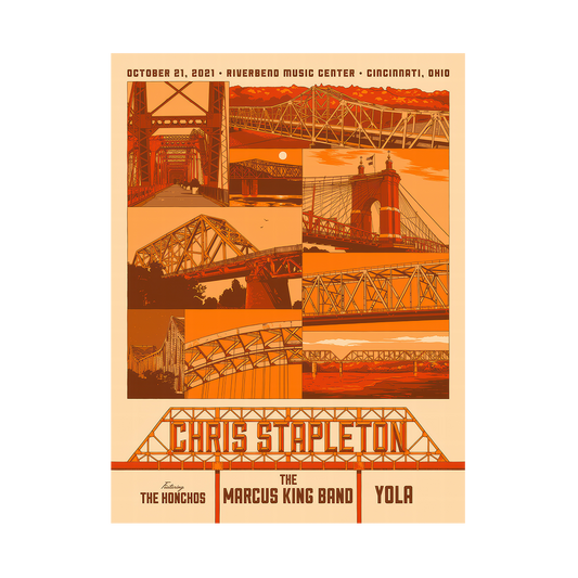 Chris Stapleton Show Poster- Cincinnati, OH- 10/21/21