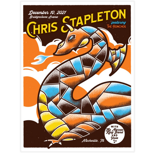 Chris Stapleton Show Poster  Nashville, TN  12/10/21
