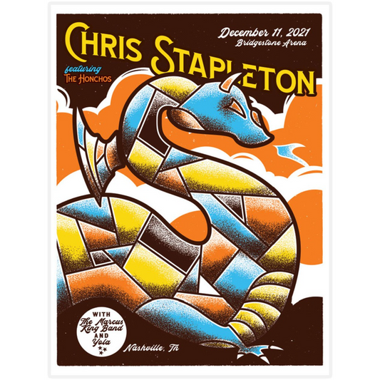 Chris Stapleton Show Poster  Nashville, TN  12/11/21