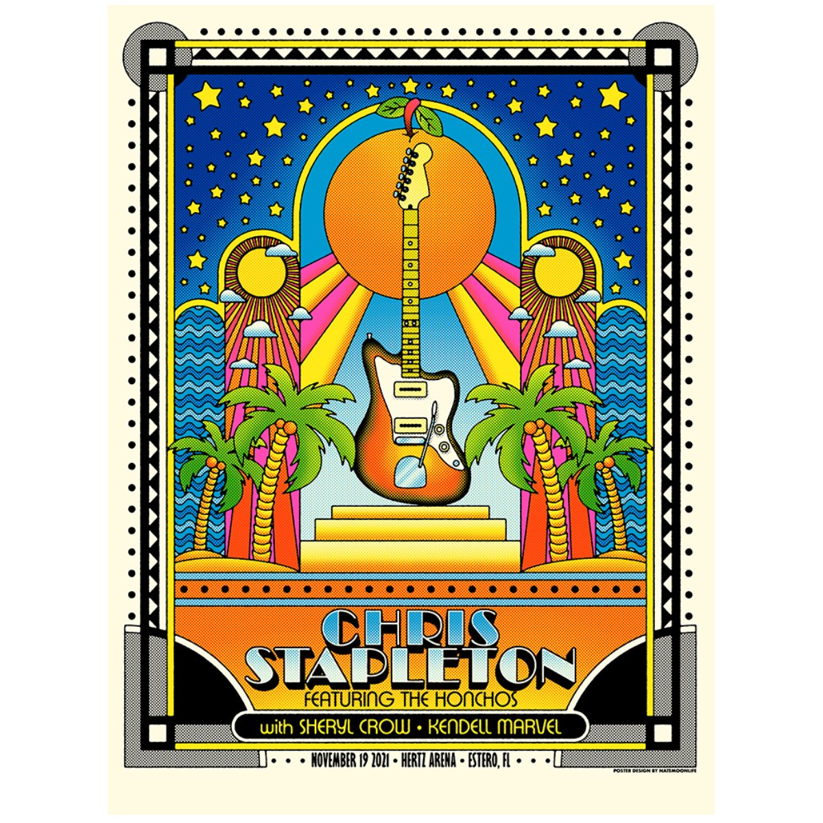 Chris Stapleton Show Poster- Estero, FL- 11/19/21