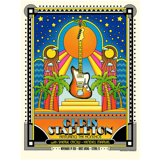 Chris Stapleton Show Poster- Estero, FL- 11/19/21