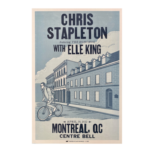 Chris Stapleton Show Poster  Montreal, QC  04/30/22