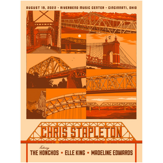 Chris Stapleton Show Poster - Cincinnati, OH - 08/19/22