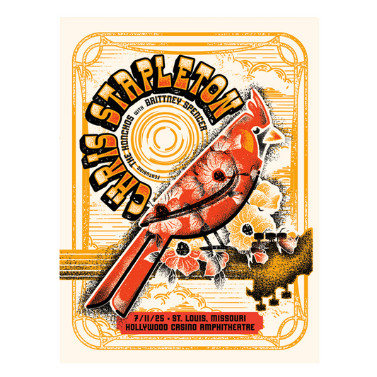 Chris Stapleton Show Poster  St. Louis, MO  07/11/2025