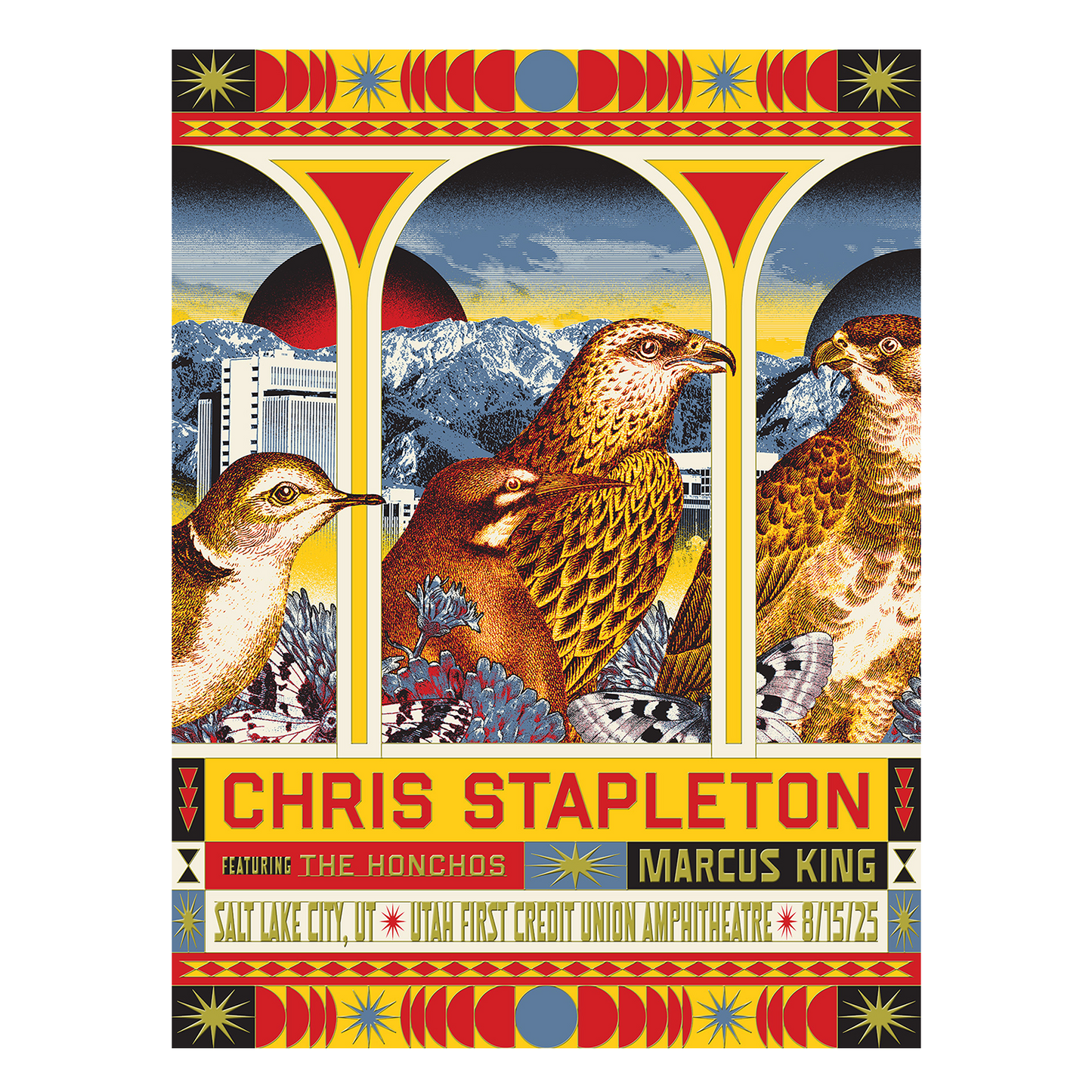 Chris Stapleton Show Poster  Salt Lake City, UT  08/15/2025