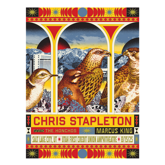Chris Stapleton Show Poster  Salt Lake City, UT  08/15/2025